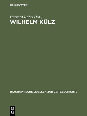 cover image of Wilhelm Külz